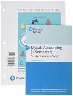 Financial Accounting, Student Value Edition Plus MyLab Accounting with Pearson eText -- Access Card Package