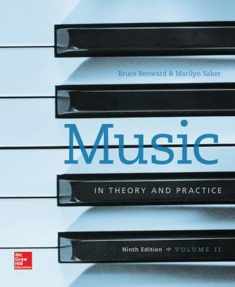 Workbook to accompany Music in Theory and Practice, Volume 2