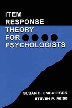 Item Response Theory for Psychologists (Multivariate Applications Series)