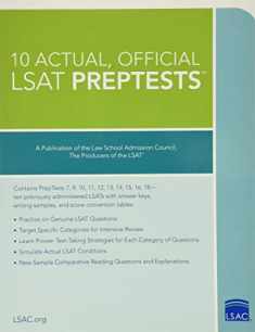 10 Actual, Official LSAT PrepTests