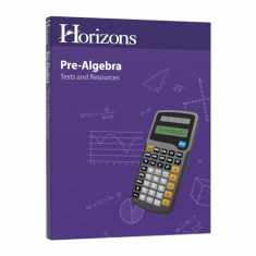 Horizons Pre-Algebra Tests & Resources Book