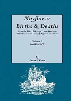 Mayflower Births & Deaths, from the Files of George Ernest Bowman at the Massachusetts Society of Mayflower Descendants. Volume 2, Families H-W. Index
