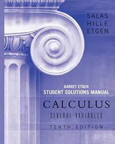 Calculus: Several Variables, 10e (Chapters 13 - 19) Student Solutions Manual