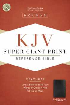 KJV Super Giant Print Reference Bible, Black Simulated Leather (King James Version)