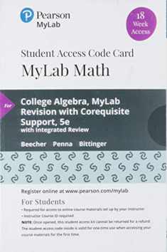 College Algebra MyLab Revision with Corequisite Support -- MyLab Math with Pearson eText Access Code