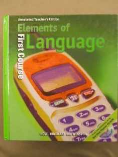 Elements of Language, 1st Course, Grade 7, Annotated Teacher's Edition