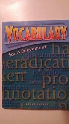 Student Edition Grade 9 2006: Third Course (Great Source Vocabulary for Achievement)