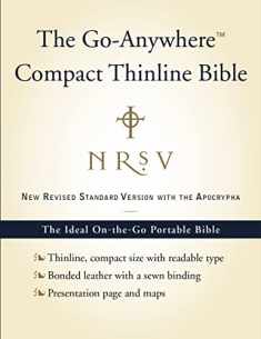 NRSV Go-Anywhere Compact Thinline Bible with the Apocrypha (Bonded Leather, Navy
