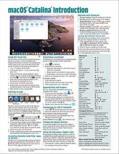 macOS Catalina Introduction Quick Reference Guide (Cheat Sheet of Instructions, Tips & Shortcuts - Laminated Guide)