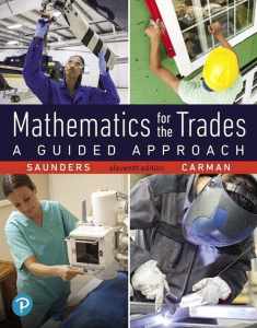 Mathematics for the Trades: A Guided Approach (What's New in Trade Math)