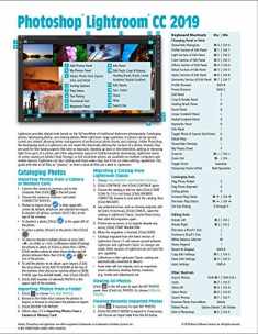 Adobe Photoshop Lightroom CC 2019 Introduction Quick Reference Guide (Cheat Sheet of Instructions, Tips & Shortcuts - Laminated)