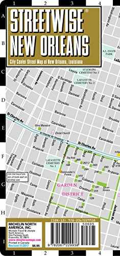 Streetwise New Orleans Map - Laminated City Center Street Map of New Orleans, Louisiana (Michelin Streetwise Maps)