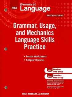 Elements of Language: Grammar Usage and Mechanics Language Skills Practice Grade 8
