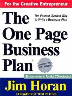 The One Page Business Plan for the Creative Entrepreneur