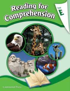Reading Comprehension Workbook: Reading for Comprehension, Level E - 5th Grade