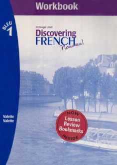 Workbook for Discovering French, Nouveau! Workbook (Level 1) with Lesson Review Bookmarks Bleu