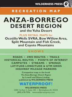 MAP Anza-Borrego Desert Region (Wilderness Maps)
