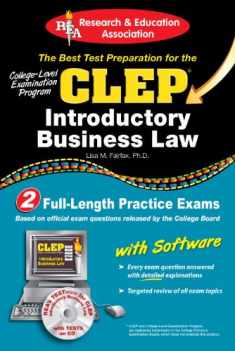 CLEP® Introductory Business Law with CD (CLEP Test Preparation)