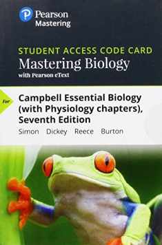 Mastering Biology with Pearson eText -- Standalone Access Card -- for Campbell Essential Biology (with Physiology chapters) (7th Edition)