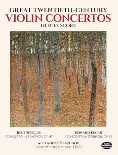 Great Twentieth-Century Violin Concertos in Full Score (Dover Orchestral Music Scores)