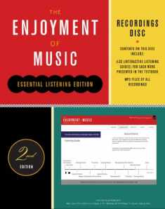 Recordings Disc: for The Enjoyment of Music, Essential Listening Edition, Second Edition