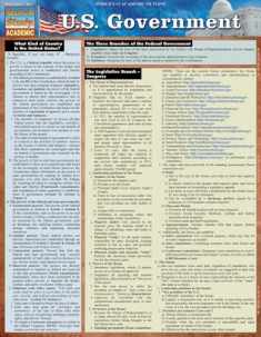 U.S. Government: a QuickStudy Laminated Reference Guide (Quick Study: Academic)