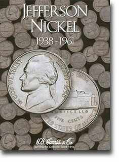Jefferson Nickels Folder 1938-1961