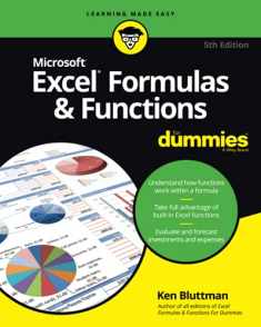 Excel Formulas And Functions Fd, 5e (For Dummies)