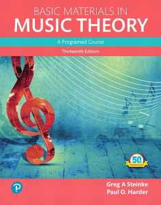 Basic Materials in Music Theory: A Programed Approach (What's New in Music)