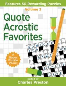 Quote Acrostic Favorites: Features 50 Rewarding Puzzles (Puzzle Books for Fun)