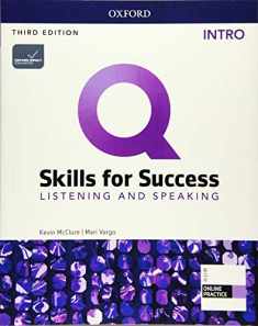 Q Skills for Success Listening & Speaking, Intro Level 3rd Edition Student book and IQ Online Access