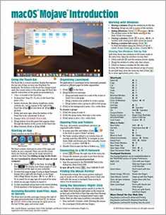 macOS Mojave Introduction Quick Reference Guide (Cheat Sheet of Instructions, Tips & Shortcuts - Laminated Guide)