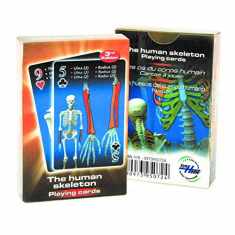 Human skeleton playing cards (English, Spanish and French Edition)