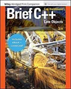 Brief C++: Late Objects, 3e Enhanced EPUB Reg Card Abridged Print Companion Set