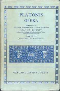Platonis Opera, Vol. 3: Tetralogiam V-VII Continens (Oxford Classical Texts) (Greek Edition)