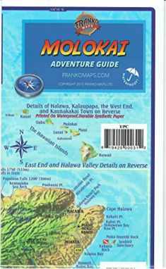 Molokai Hawaii Adventure & Dive Guide Franko Maps Waterproof Map