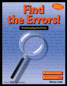 Find the Errors!: Proofreading Activities (011588e5)