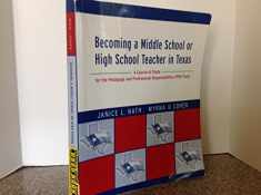 Becoming a Middle School or High School Teacher in Texas