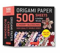 Origami Paper 500 sheets Cherry Blossoms 4" (10 cm): Tuttle Origami Paper: Double-Sided Origami Sheets Printed with 12 Different Illustrated Patterns