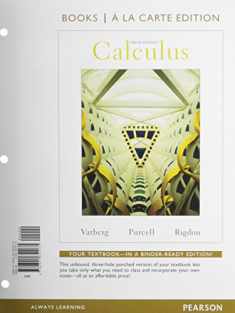 Calculus, Books a la Carte Edition