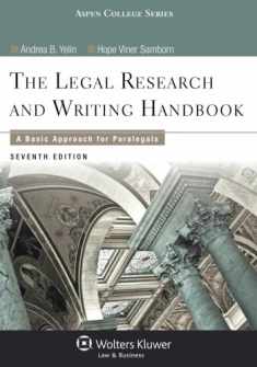 Legal Research and Writing Handbook: A Basic Approach for Paralegals (Aspen College)