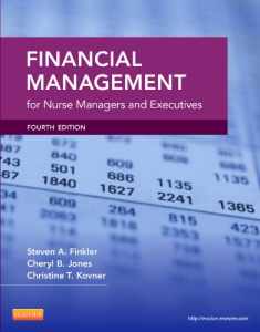 Financial Management for Nurse Managers and Executives (Finkler, Financial Management for Nurse Managers and Executives)