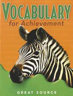 Student Edition Grade 5 2000 (Great Source Vocabulary for Achievement)