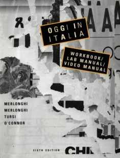 Oggi in Italia: A First Course in Italian : Workbook/Lab Manual/Video Manual