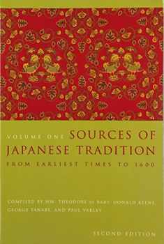 Sources of Japanese Tradition, Volume One: From Earliest Times to 1600