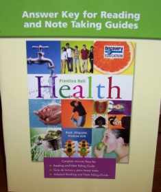 Answer Key for Reading and Note Taking Guides (Prentice Hall Health)