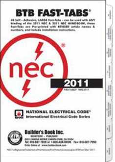 2011 National Electrical Code Fast-Tabs (For Softcover, Spiral, Looseleaf and Handbook)