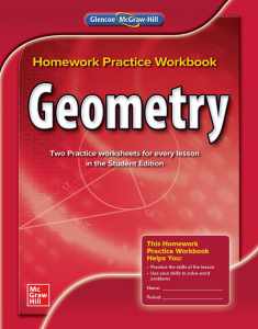Geometry, Homework Practice Workbook (MERRILL GEOMETRY)