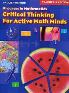 Progress in Mathematics Teacher Edition (critical thinking for active math minds, grade 5)