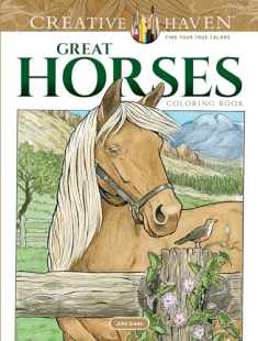 Adult Coloring Great Horses Coloring Book (Adult Coloring Books: Animals)